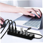 Speed-X SP-UHS307 7-Port USB 3.0 Hub with Individual Switches