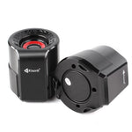 Kisonli A-909 Portable USB Computer Speakers | 6W Stereo Mini Speakers | AUX for PC & Laptop