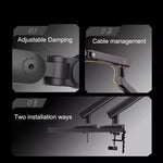 NB A5C Dual Monitor Arm 17-32 Inch Ergonomic Mechanical Spring Stand
