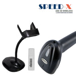 SpeedX 60D Wireless 2D Barcode Scanner with Stand 2.4GHz QR Code Reader