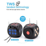 Kisonli G15 Dice Mini Bluetooth Speaker | 8W Portable Wireless Speaker | FM, USB, TF Card & TWS