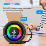 Kisonli S16 Portable Bluetooth Mini Speaker | TWS | FM Radio | USB, TF Card & LED Lights