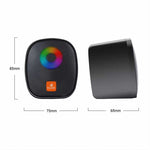 Kisonli X11 RGB Gaming USB Speakers | 6W Stereo Mini Computer Speakers for PC & Laptop