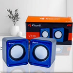 Kisonli V310 Multimedia Computer Speakers | USB 2.0 Stereo Mini Speakers for PC & Laptop