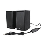 Kisonli T-002A Portable USB Powered 2.0 Stereo Speaker for PC, Laptop & Mobile