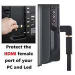 HDMI L Shape Male to Female 90 Degree Adapter Connector