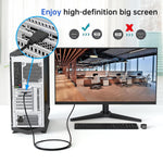 HDMI to VGA Converter Cable 1.8M with Audio Support – 1080P Full HD