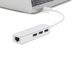 USB-C 3.1 to LAN & 3-Port USB Hub | Gigabit Ethernet Adapter | Plug & Play