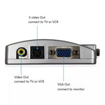 VGA to AV Audio Video Converter Box for TV & Display