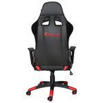 XTRIKE ME GC-905BK Ergonomic Adjustable Gaming Chair with Caster Wheels & Lumbar Cushion – Red/Black