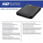 WD 2.5 Inch HDD Case Element USB 3.0 External Enclosure