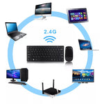 Apple Wireless Mini Keyboard & Mouse Combo 2.4GHz 78 Keys for Windows Android Mac