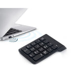 K1 Wireless 2.4GHz 18-Key Numeric Keypad USB Numpad for Laptop & PC – Black