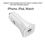 iPhone Car Charger USB-C 20W Fast Charging Adapter