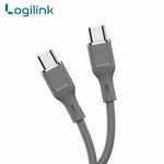 LogiLink Type-C to Type-C Silicone Fast Charging Data Cable (1M, Grey)