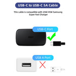 Samsung Type-C to Type-C Original Fast Charging & Data Cable (1M, Black)