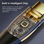 Aspor A153 240W Type-C to Type-C PD Fast Charging Data Cable with LED Light (1.8M)