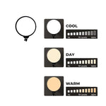 NeePho NP-33 33cm LED Soft Ring Light with 360° Rotating Pan Tilt & Type-C Power