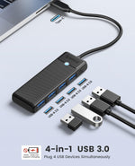 ORICO PAPW4A-C3 4-Port USB 3.0 Type-C Hub Black