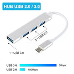 Speed-X SP-TC43 Type-C 3.1 to USB Hub 4 Port