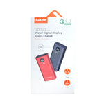 Faxite M10 Pro 10000mAh 22.5W Metal Power Bank with Digital Display & QC 4.0 Fast Charging