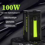 Faxite Y50 50000mAh 22.5W Fast Charging Power Bank with LED Light – Black