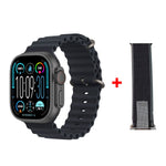 HK10 Ultra 3 Smart Watch 2.02" AMOLED Display AI Features Wearfit Pro Black