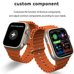 X8 Plus Ultra Smart Watch 49mm NFC Always-On Display Wearfit Pro Orange