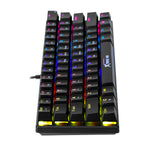 Xtrike Me GK-916 61-Key Mechanical Gaming Keyboard Rainbow Backlit USB
