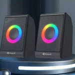 Kisonli X12 RGB USB Computer Speakers | 6W Stereo Multimedia Speakers for PC & Laptop