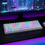 Xtrike Me GK-995W WH 68-Key Tri-Mode Wireless RGB Mechanical Gaming Keyboard White