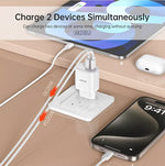 Aspor A821EU 20W PD & QC Dual Port Fast Charger EU Plug