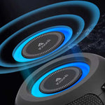 Kisonli Q26 10W Bluetooth Speaker | Waterproof | RGB LED | FM, USB, TF & TWS Portable Speaker