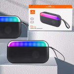 Kisonli S19 Portable Bluetooth Mini Speaker | 5W Wireless Speaker | FM, USB, AUX & LED Lights