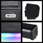 Kisonli LED-802 RGB Bluetooth Soundbar | 10W Wireless Speaker | Bluetooth 5.3 | FM, USB, TF & AUX
