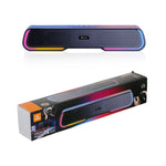 Kisonli LED-913 RGB Bluetooth Gaming Soundbar | 10W Wireless Speaker | FM, USB, TF & AUX
