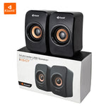 Kisonli KS-07 Multimedia USB Speakers | 6W Stereo Computer Speakers | AUX for PC & Laptop