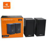 Kisonli T-002A Portable USB Powered 2.0 Stereo Speaker for PC, Laptop & Mobile