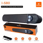 Kisonli I-580 Plus USB Soundbar Speaker | 6W Stereo | Headphone & Microphone Jack | Home Theater