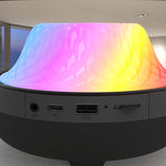 LP92 Bluetooth LED Glass Transparent Magic Color Speaker with RGB Lights & Rechargeable Battery