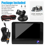 WDR 3 Lens Dash Cam Full HD 1080P Car DVR with 170° Wide Angle, Night Vision & G-Sensor