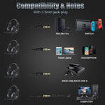 ONIKUMA K19 RGB Wired Gaming Headset with Mic USB & 3.5mm Black