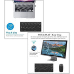 KM908 Wireless Keyboard & Mouse Combo USB 2.0 Full-Size Multimedia Keyboard