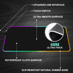 RGB Gaming Mouse Pad Large 800x300x4mm LED Mouse Pad Non-Slip Base