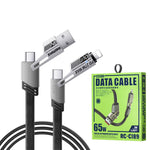 Remax RC-C189 65W 4-in-1 Multi-Functional Fast Charging & Data Cable (Black)