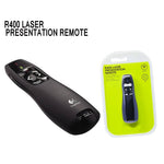 Logitech R400 Wireless Presenter Red Laser Pointer