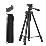 3366 Aluminum Tripod Stand 55 Inch with Mobile Phone Holder