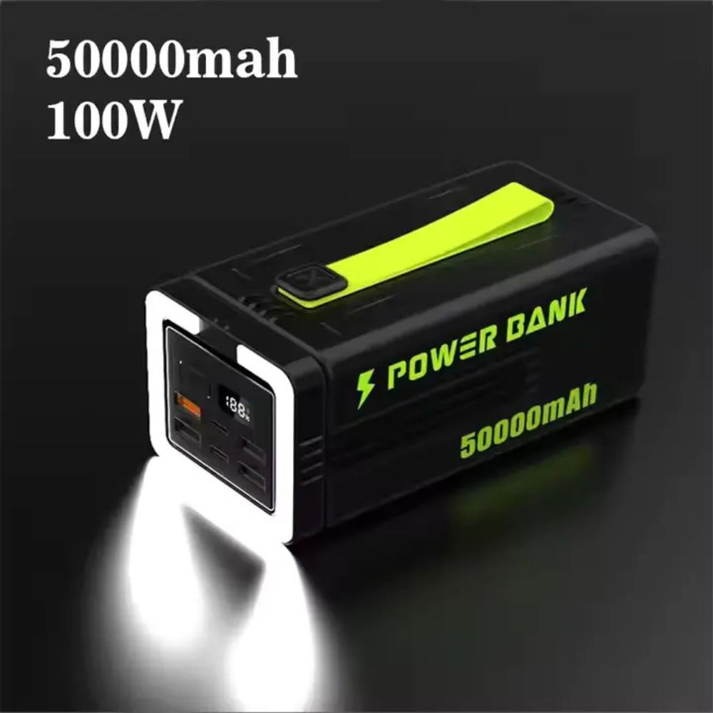 Faxite Y50 50000mAh 22.5W Fast Charging Power Bank with LED Light – Black