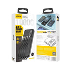 Aspor A300 Original 10000mAh 4-in-1 Power Bank Black | Li-Polymer Battery
