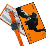 X8 Plus Ultra Smart Watch 49mm NFC Always-On Display Wearfit Pro Orange